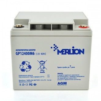 Акумулятор MERLION GP12400M6 12V 40Ah AGM